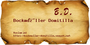 Bockmüller Domitilla névjegykártya